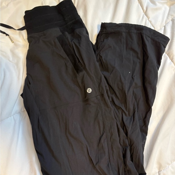 lululemon athletica Pants - lululemon athletica Black Wide-Leg Drawstring Pants